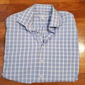 Peter Millar Checkered Long Sleeve Button Down Dress Shirt